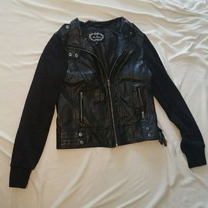 Black biker jacket